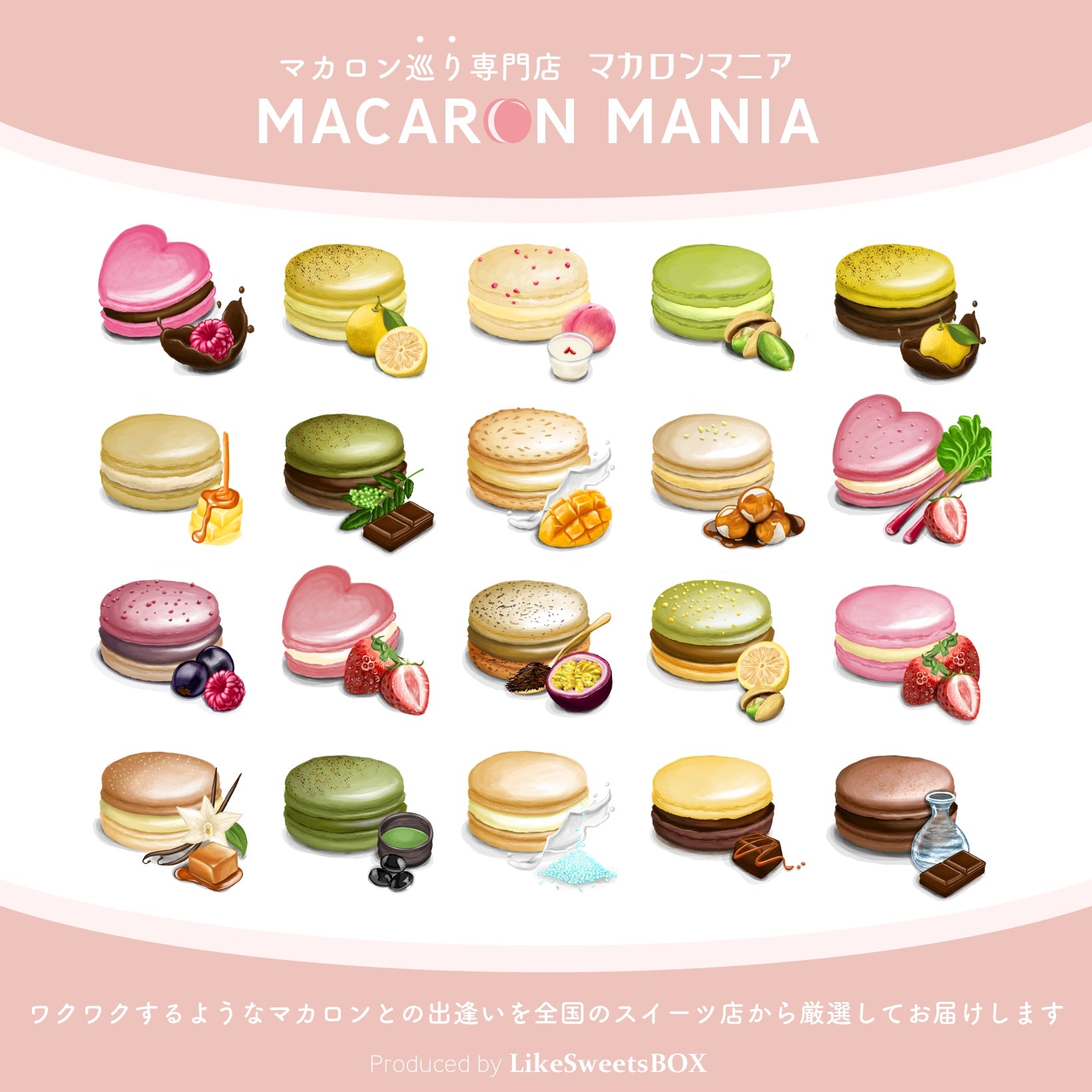 【お知らせ】新スイーツブランド、マカロン巡り専門店「マカロンマニア」が登場