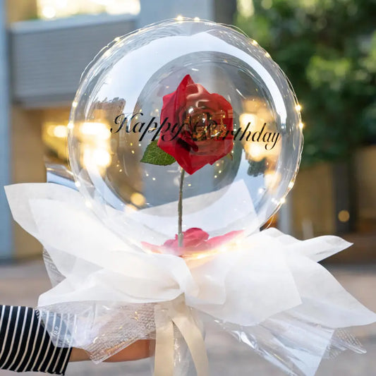 手持ちバルーン「花入りアクアブーケ」【東京都|ORYZAE】