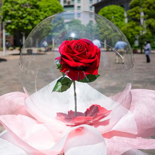 手持ちバルーン「花入りアクアブーケ」【東京都|ORYZAE】